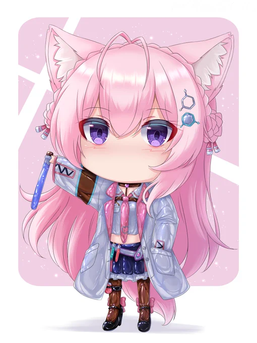 ちびラバー博衣こより #ちびキャラ #こよりすけっち