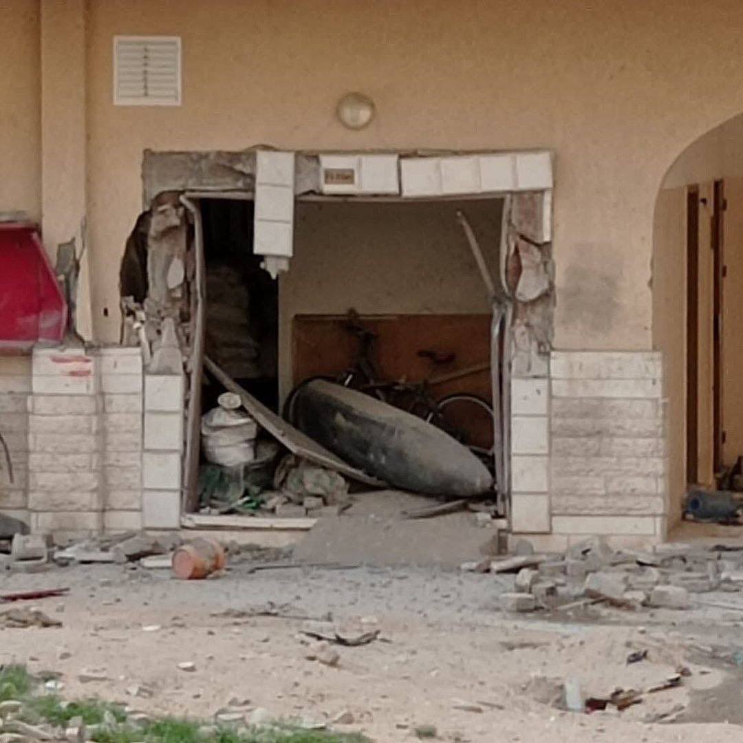 This is what turning Gazan children into pieces. 
Attached is photo for an lsraeli missile dropped on Gaza Strip but did not explode.