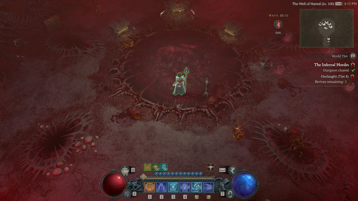 Rexehplays's tweet photo. @Diablo Infernal Horde Level 8 and i finish with exactly 666 Aether... is this an omen? #DiabloIV https://t.co/OJFMBGjutG