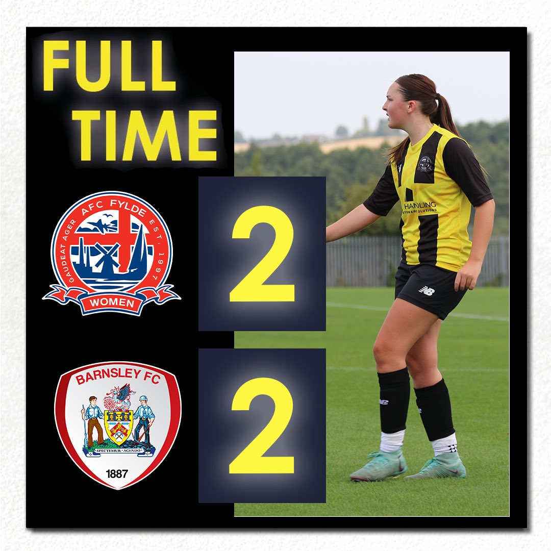 FyldeWomenFC's tweet photo. Full-Time | Point on the road here at Oakwell π
#BornToBeFylde | π΄π΄2-2π‘β«οΈ https://t.co/aikdbFTEwd