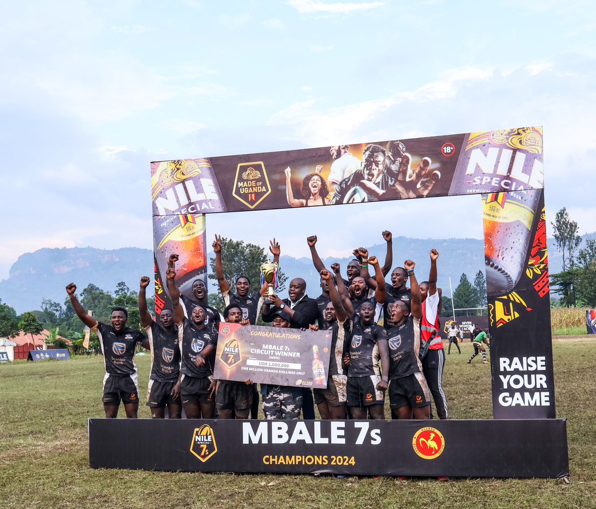 UgandaRugby's tweet photo. 𝗖𝗢𝗡𝗚𝗥𝗔𝗧𝗨𝗟𝗔𝗧𝗜𝗢𝗡𝗦!!! 

@piratesrugbyUG our 2024 #Mbale7s winners #PiratesStrong

#NileSpecial7Series #NileSpecial7s #RaiseOurGame #UgandaRugby #NBSportRugby https://t.co/It54lkbVFS