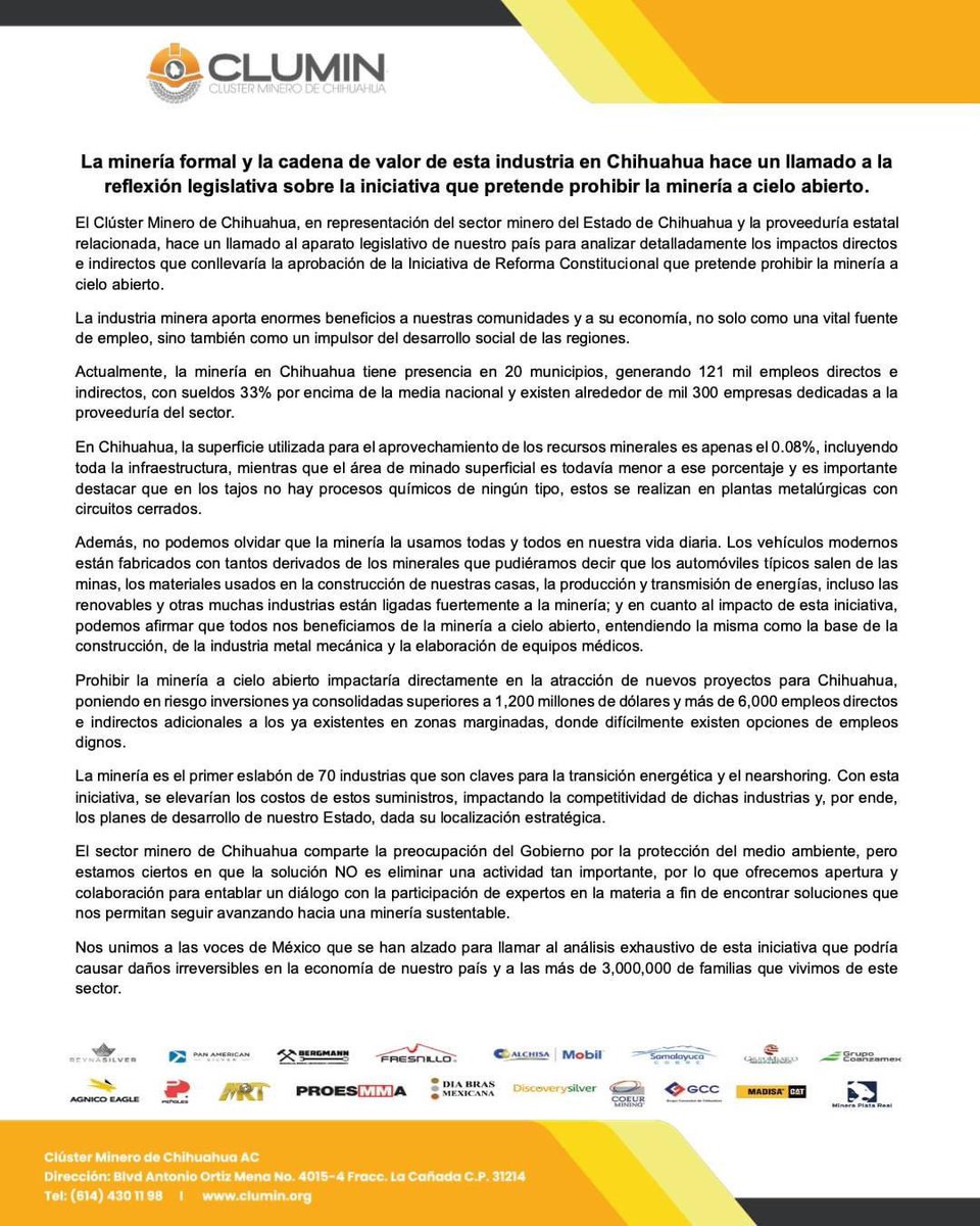 Cluster Minero de Chihuahua AC tweet media
