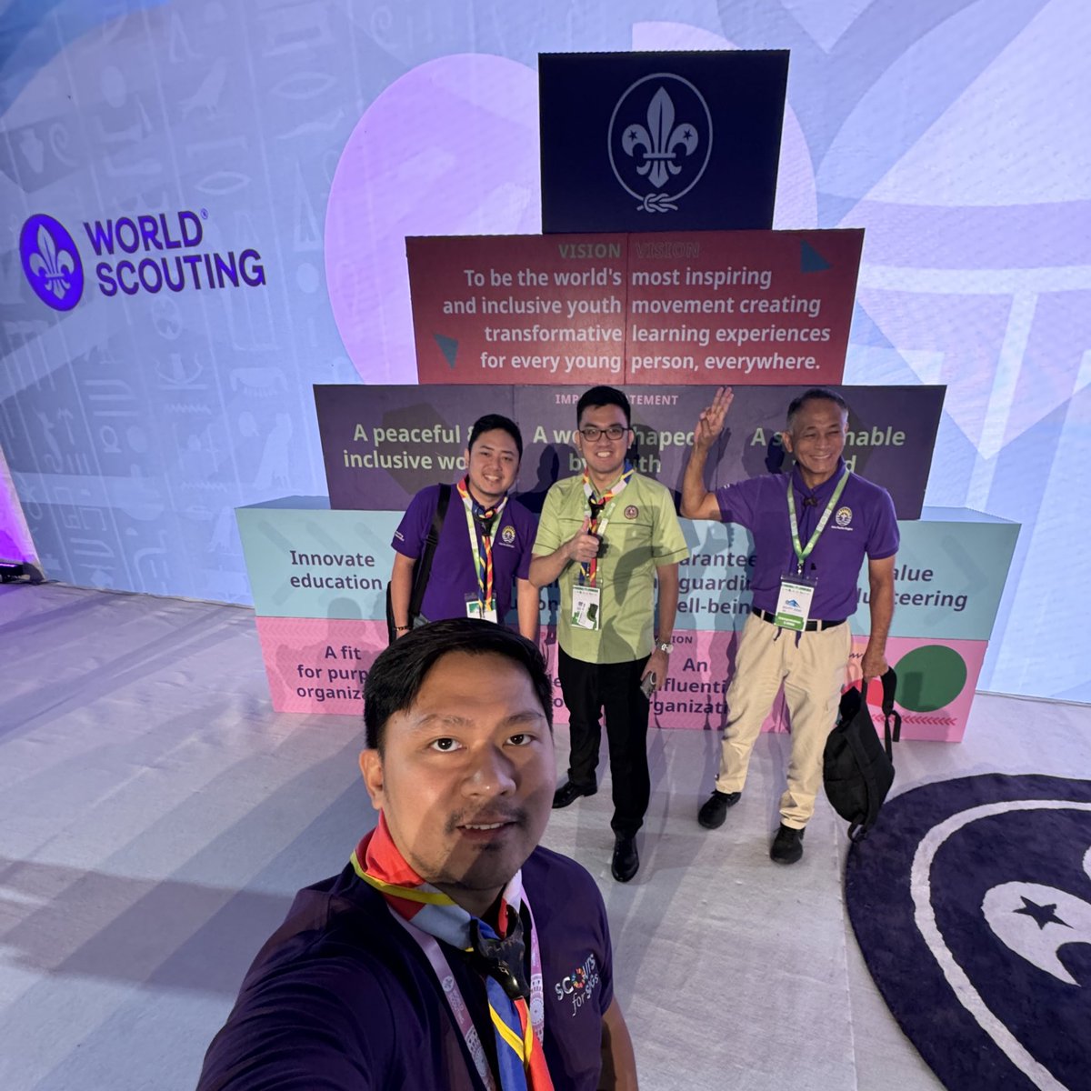 markroyboado's tweet image. After the end of the morning sesh… I am amazed by the way they presented the next strategy for scouting. #ReadyForLife #ScoutingPH #Scouts #WorldScoutConf