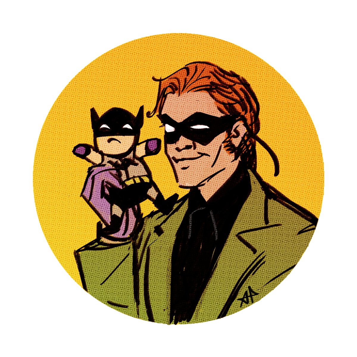 cinnamonpepsi's tweet photo. RIDDLER and his cute little batplush.

a piece for @nygmatweets as part of @dcforgaza. https://t.co/kVGBoSB4MX