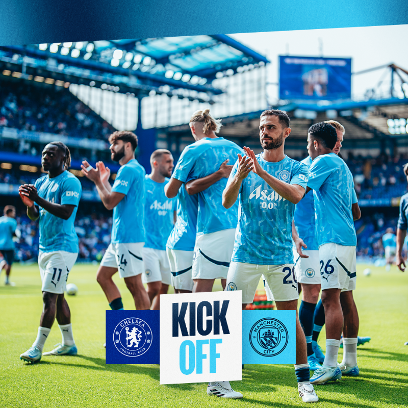 ManCity's tweet photo. KICK-OFF | Away we go in the 24/25 @premierleague season! 👊

Follow live 👇