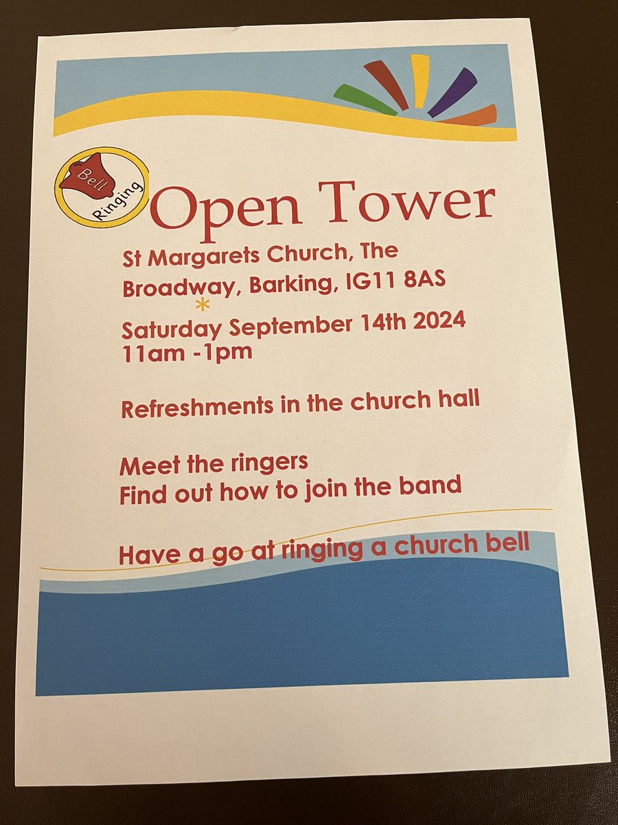 Barkingbells's tweet photo. Open house weekend, come along and find out about the art and exercise of ringing church bells https://t.co/YyRSf4DJkZ