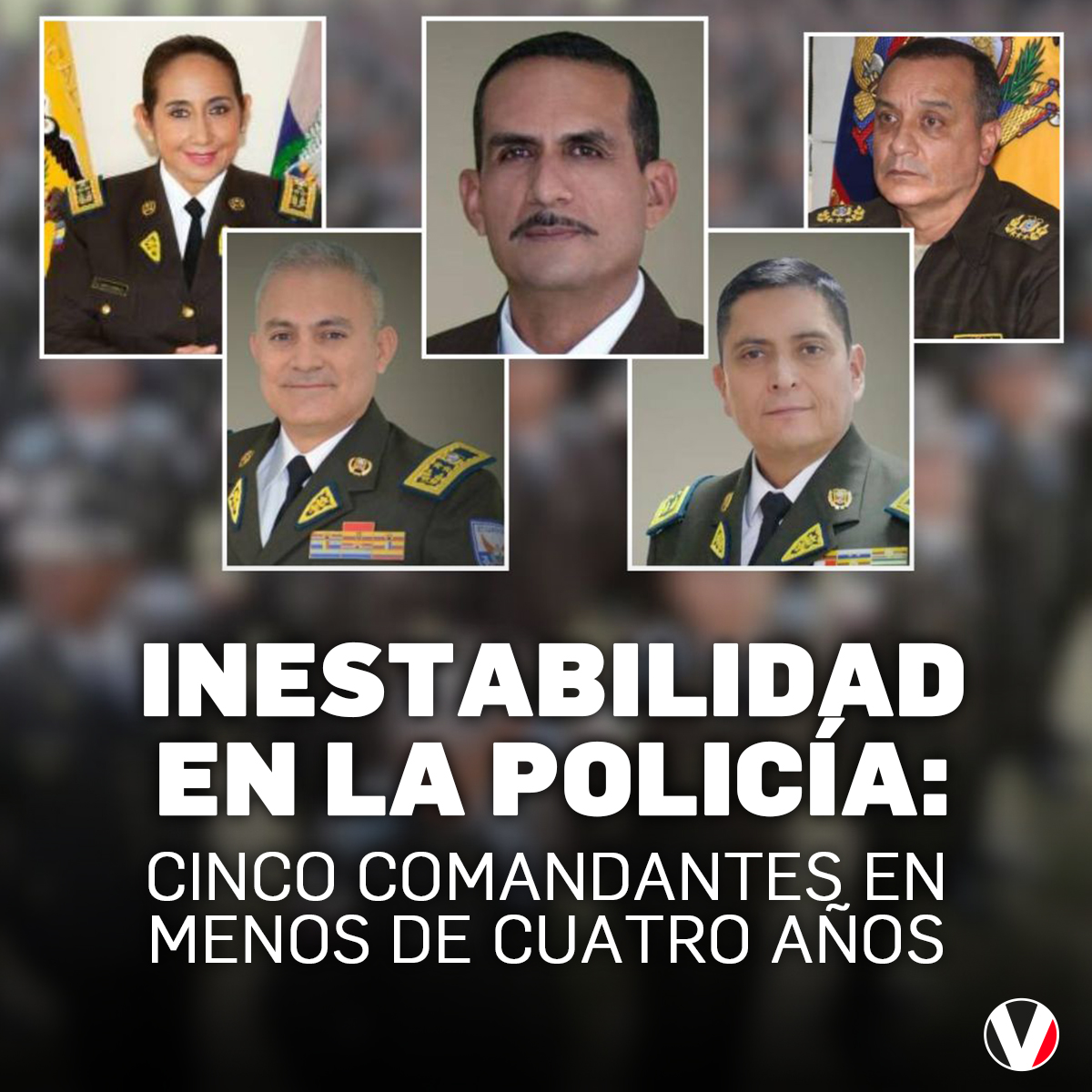 #ATENCIÓN | En menos de cuatro años se han nombrado cinco comandantes, generando inestabilidad en la Policía. ¿Quiénes han liderado esta institución y en qué contexto fueron cesados? ▶️ v.vistazo.com/4cstAGD