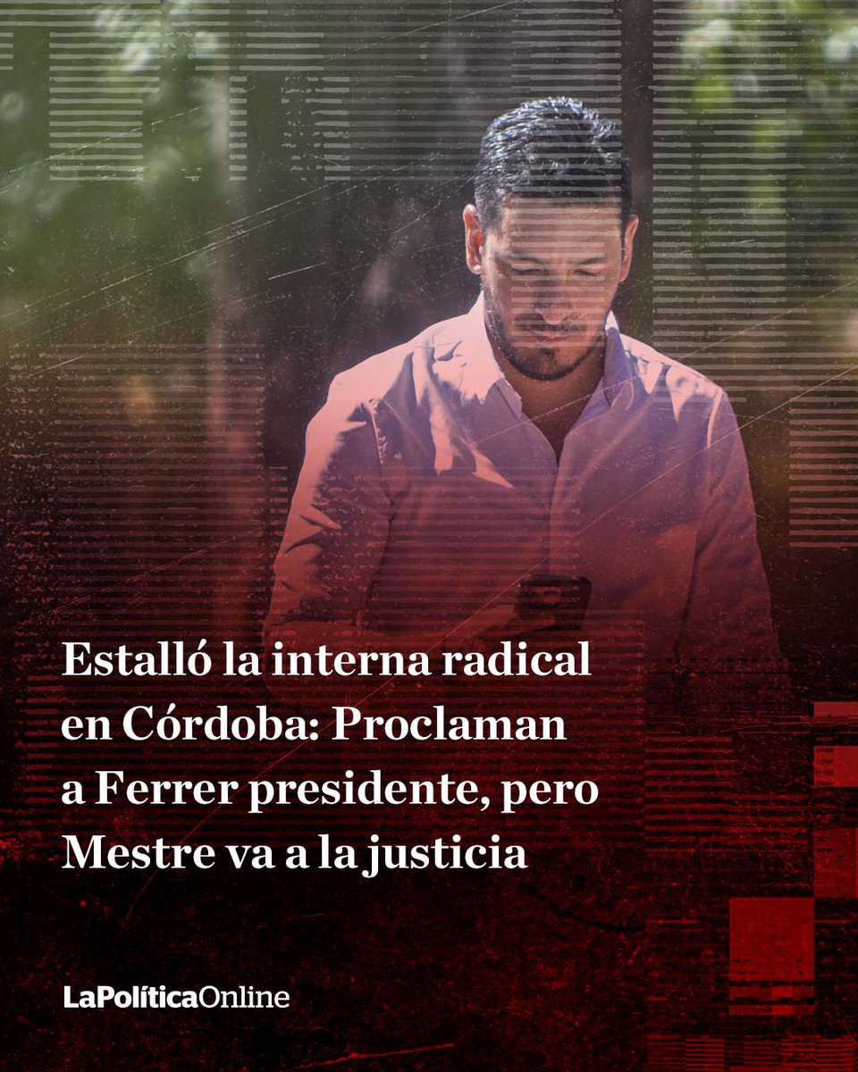 LPOArg's tweet photo. 🔴#InternaRadical | El organismo que controla De Loredo no habilitó la elección interna para definir la conducción del radicalismo y sentó en el Comité Provincia al intendente de Río Tercero. [Nota: https://t.co/GmSdITOAj7] https://t.co/Uk7rO7taDR