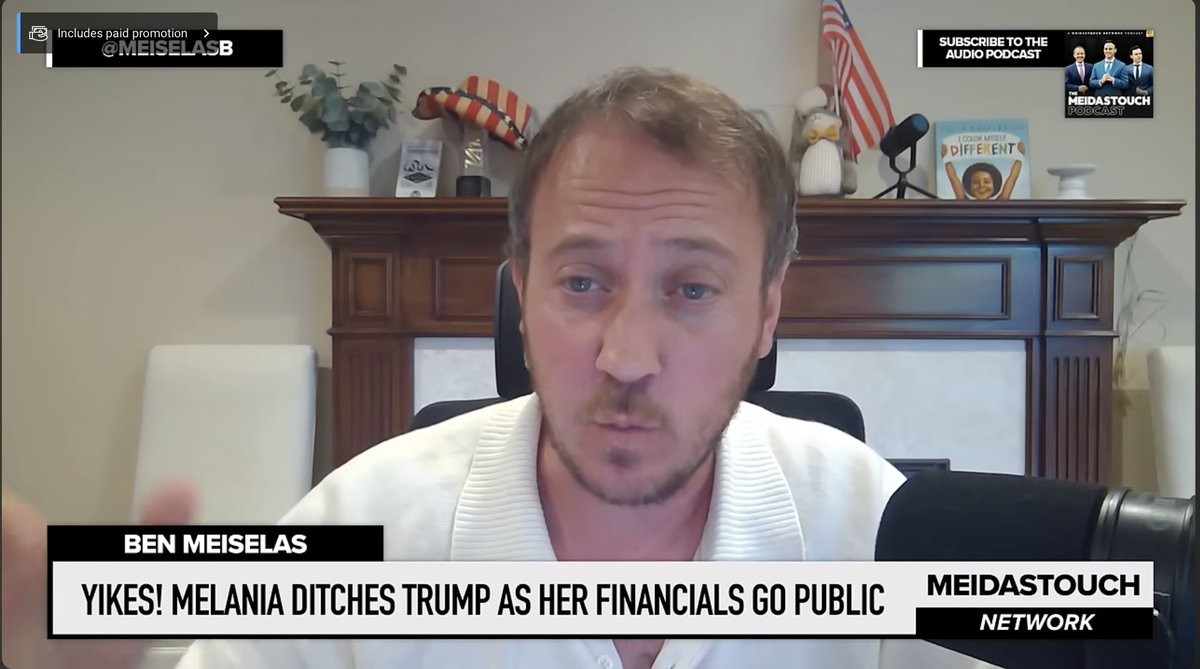 THEIALX's tweet image. YIKES! Melania DITCHES Trump as her FINANCIALS Go PUBLIC

The MeidasTouch Podcast
MeidasTouch host #BenMeiselas reports on #MelaniaTrump avoiding #DonaldTrump on the campaign trail has her financial disclosures get released as required by the #FEC.

youtu.be/3Vw-Ac5spCA/