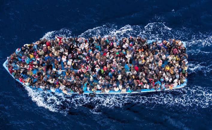 Then Nigerians crossed the sea to a white people's land. They whole African people are really jealous of us South African. we r doing very well with our whites