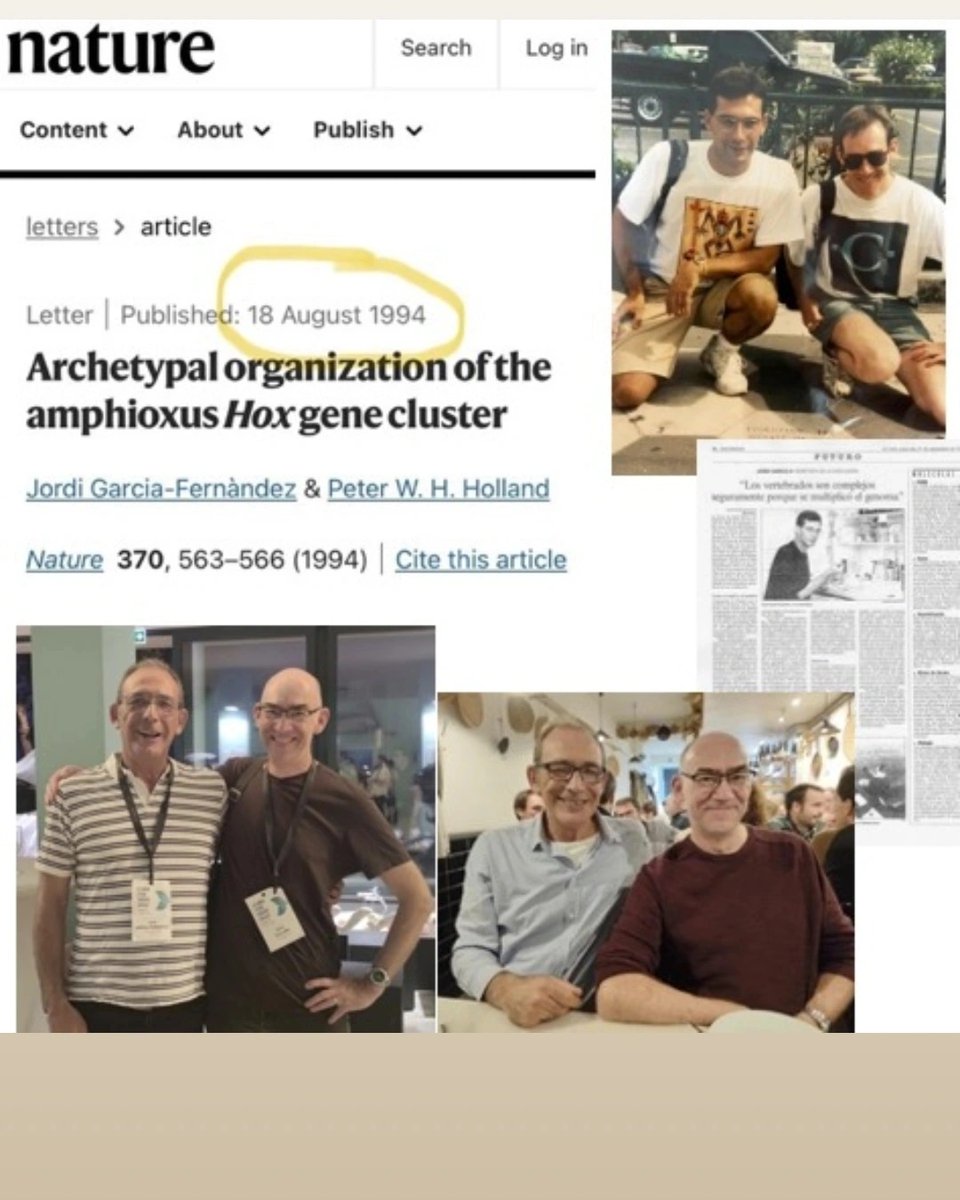 30 years after a "clàssic" paper.
&gt;30 years of friendship!!!!

Peter Holland and me, young and now :-)
