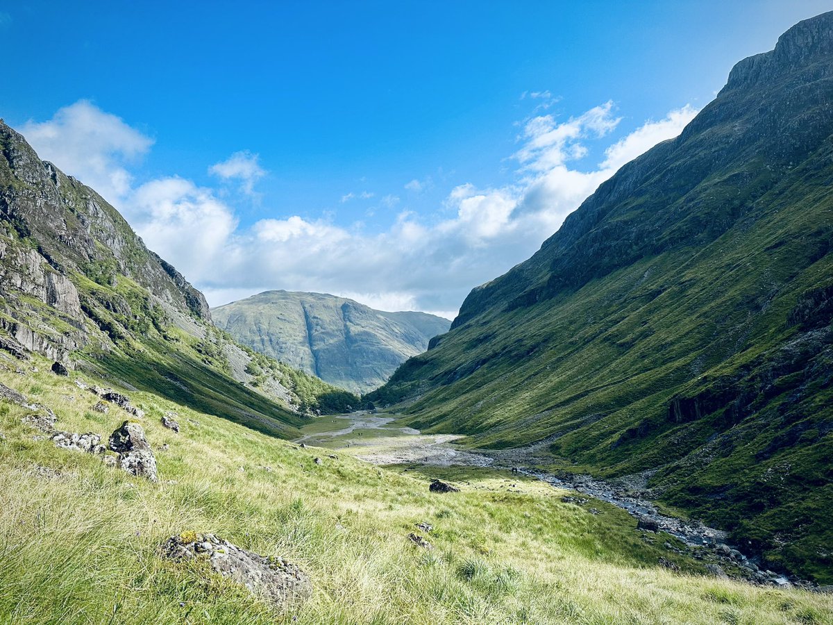 Beautiful hike to the Lost Valley in Glencoe