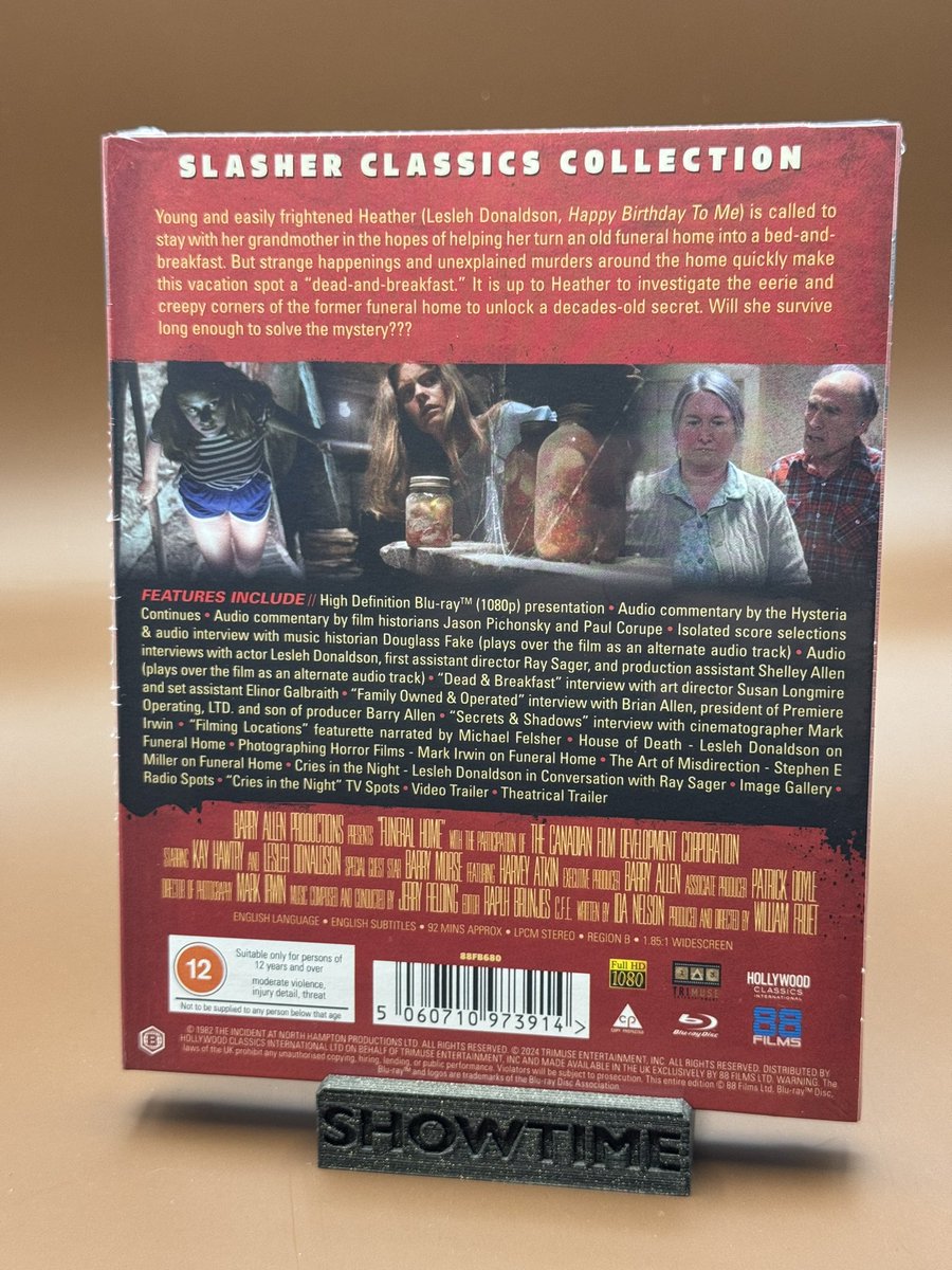 jasonimpey's tweet photo. More fun 80s horror #funeralhome #horrorfilm #80shorror #bluray #88films #slasherclassicscollection https://t.co/VeaEsz26Yd
