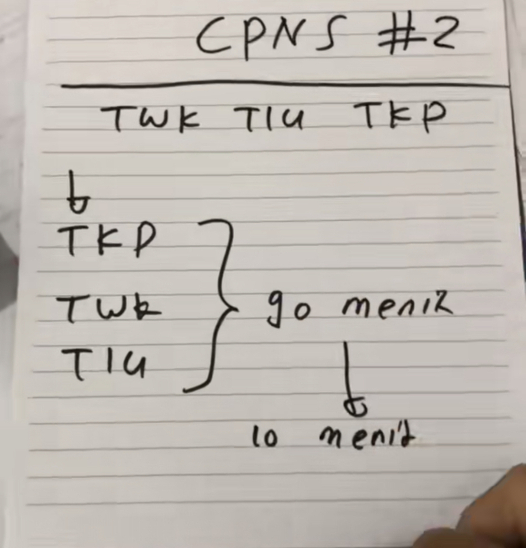 worksfess's tweet image. work! sender sngt burnout😭 yang pernah tes cpns/yg paham tes cpns.. efektif ngerjain urutan apa dulu biar waktu nya ga kburu habis?? biar sender belajarnya jg ada strategi manage waktu

pic: tikt0k