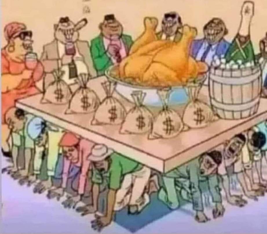 Se o povo se levantar a festa acaba.
Confere?