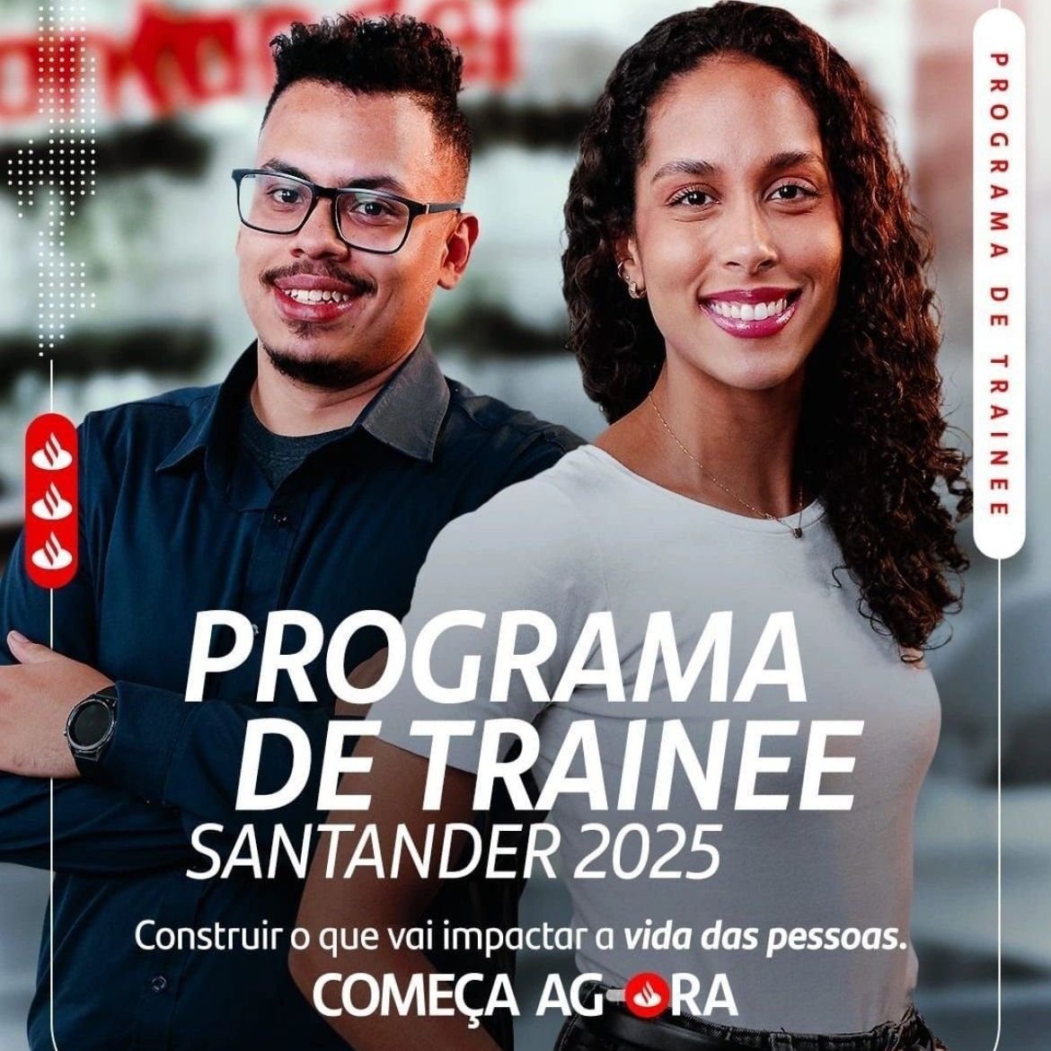 riworksunesp's tweet photo. Programa de Trainee Santander 2025: Todos os Cursos - São Paulo/SP

Requisitos:
- Formação entre dezembro de 2021 e dezembro de 2024, em diferentes cursos de graduação
- Disponibilidade para viagens e mudança para qualquer estado

Salário: R$ 8.700,00
https://t.co/NyFDJRlASv https://t.co/N0iv24fhtp
