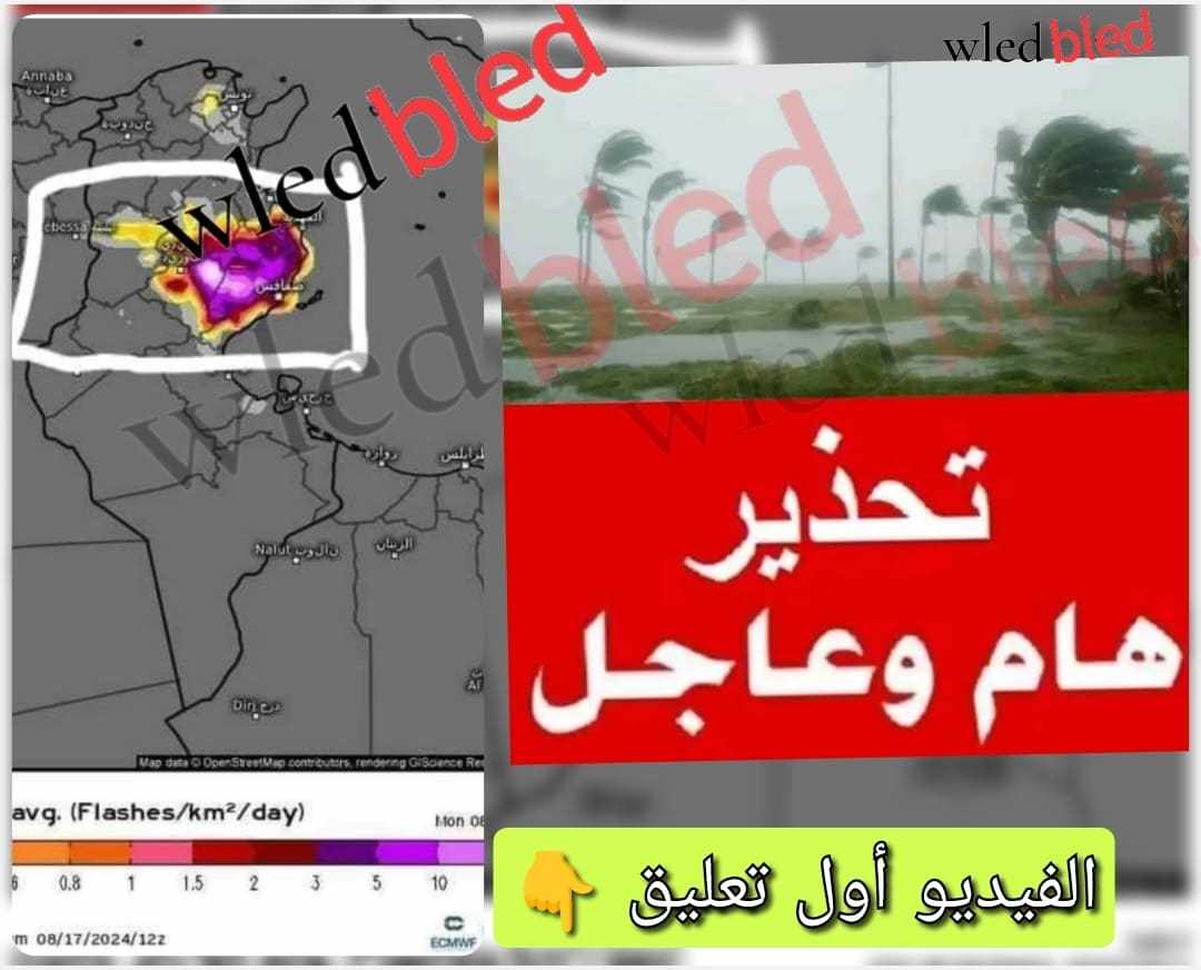 wledbled2's tweet photo. تحذير عاجل لسكان ولاية صفاقس... المهدية و القيروان عاصفة رعدية قوية جدااا في الطريق 
التوقيت و موعد الوصول 
الفيديو أول تعليق 👇👇👇 https://t.co/EHy1ZMzDbZ