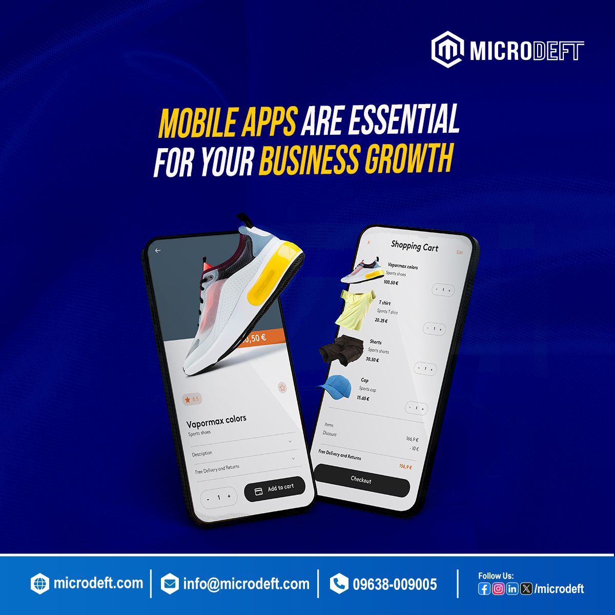 microdeft's tweet image. Mobile apps are essential for your business growth.
#softwaredevelopment #webdevelopment #appdevelopment #microdeft