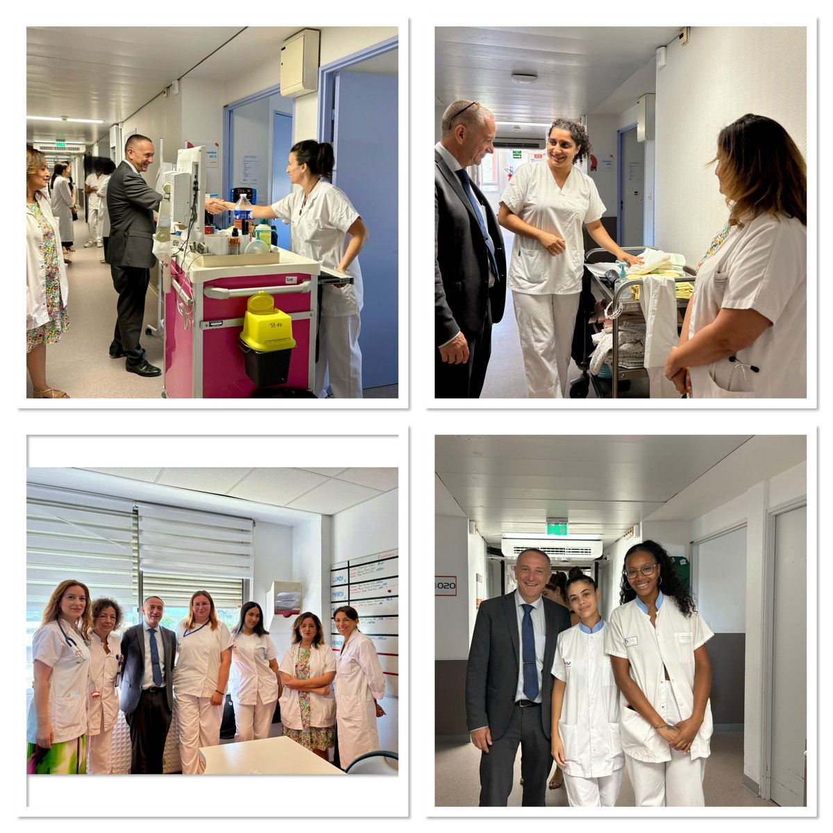 CHUdeNice's tweet image. 🏥Visite de Rodolphe BOURRET, directeur général du #CHUdeNice au Pôle Réhabilitation-Autonomie-#Vieillissement (RAV)  

🥼 La #gériatrie est une discipline #médicale transversale, qui permet une approche globale et intégrée des #patients #âgés de plus de 75 ans. 

#hopital #sante