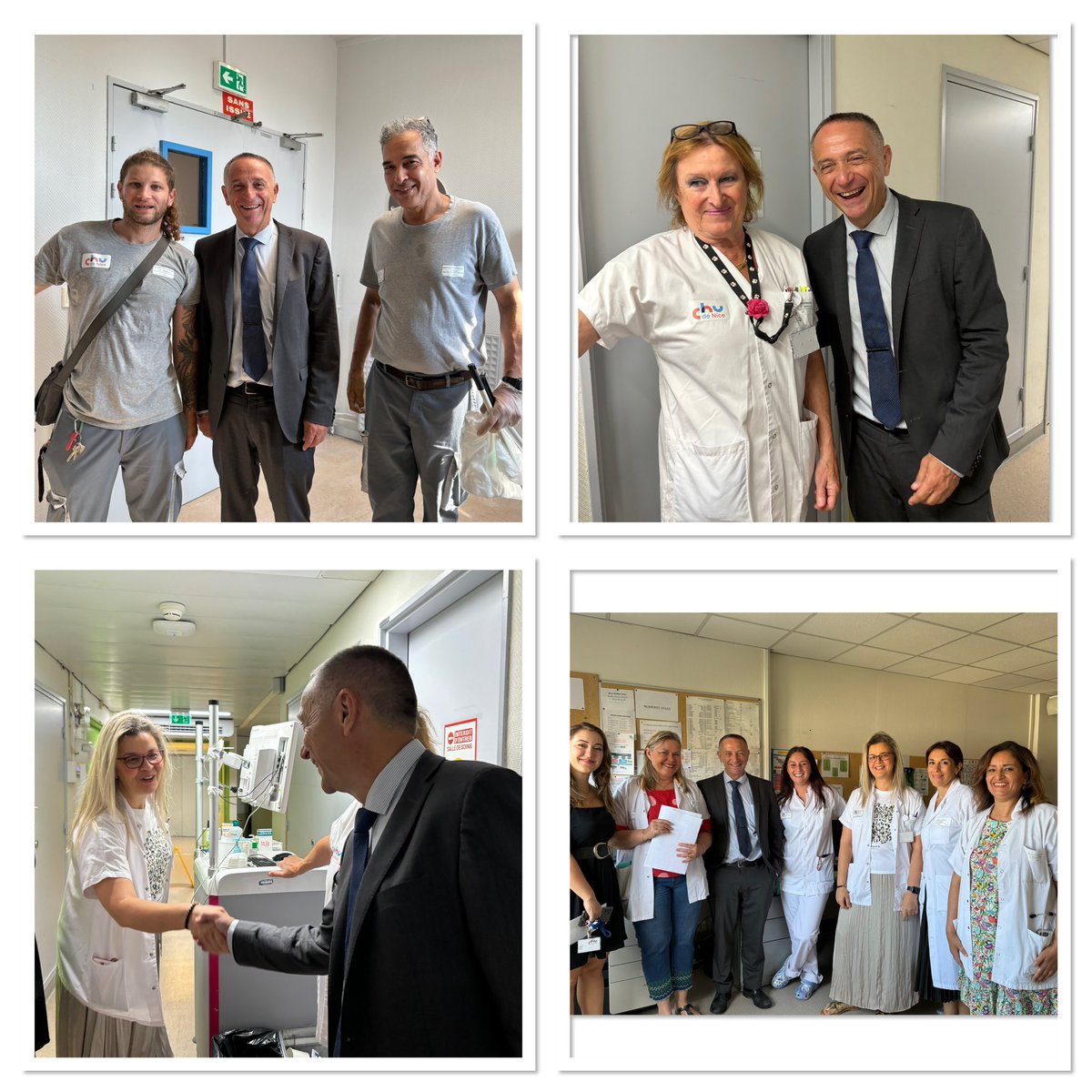 CHUdeNice's tweet image. 🏥Visite de Rodolphe BOURRET, directeur général du #CHUdeNice au Pôle Réhabilitation-Autonomie-#Vieillissement (RAV)  

🥼 La #gériatrie est une discipline #médicale transversale, qui permet une approche globale et intégrée des #patients #âgés de plus de 75 ans. 

#hopital #sante