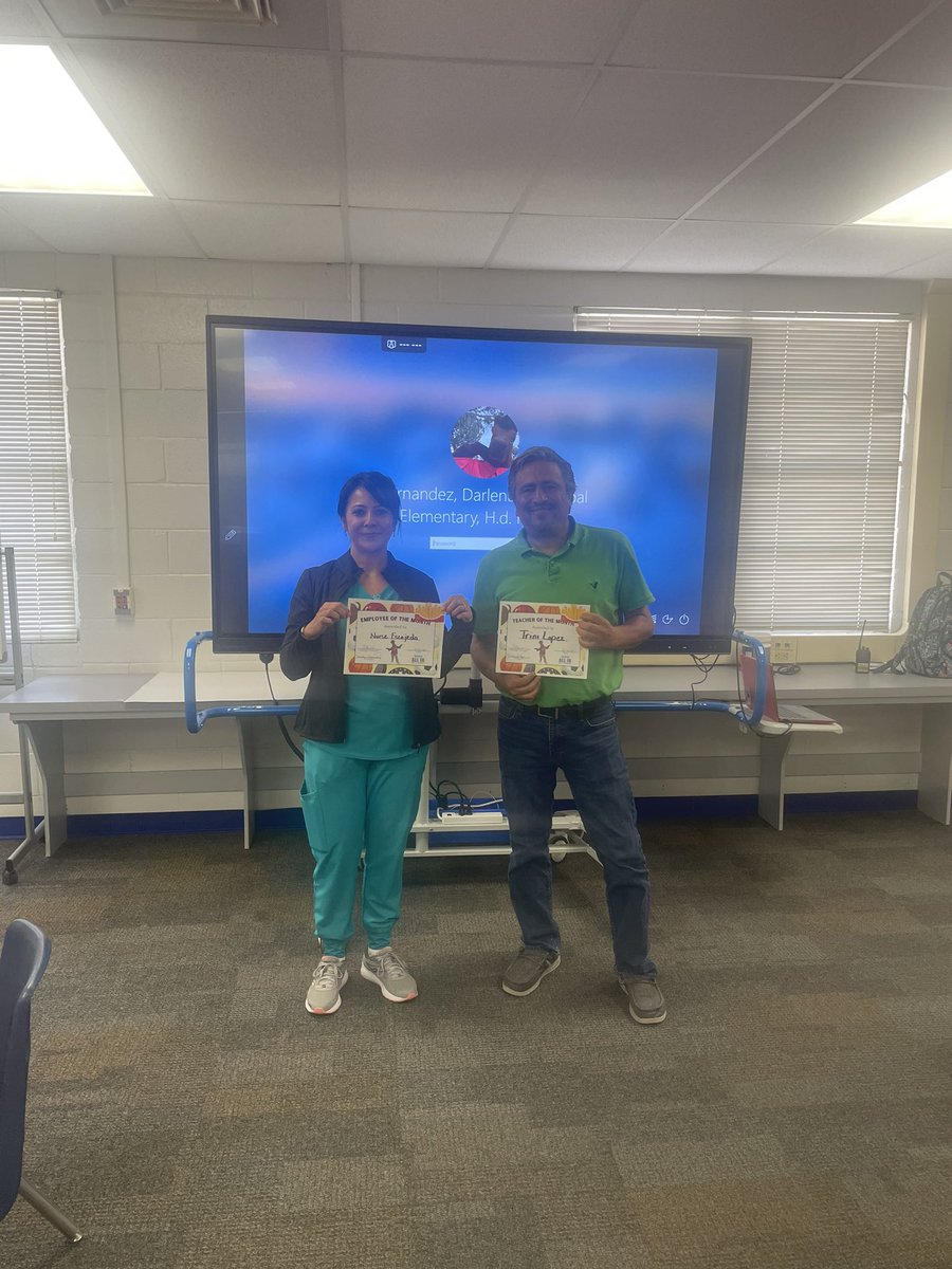 Darlene Hernandez (@hilley_es) on Twitter photo Our Mighty Mustang Employees of the Month! Nurse Grace Escajeda and Mr. Trini Lopez! Way to Go! #Allin <a href="/SocorroISD/">Socorro ISD</a> <a href="/SAguirre_Hilley/">Sandra Aguirre-Ramos</a> <a href="/tlopez_HDHES/">Trini Lopez</a> <a href="/GEscajeda_HDHES/">Gracie Escajeda</a> Our Mighty Mustang Employees of the Month! Nurse Grace Escajeda and Mr. Trini Lopez! Way to Go! #Allin <a href="/SocorroISD/">Socorro ISD</a> <a href="/SAguirre_Hilley/">Sandra Aguirre-Ramos</a> <a href="/tlopez_HDHES/">Trini Lopez</a> <a href="/GEscajeda_HDHES/">Gracie Escajeda</a>