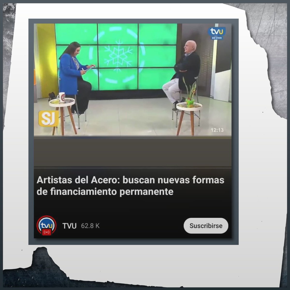 ArtistasAcero's tweet photo. 🚨En sus 65 años de trayectoria, @ArtistasAcero enfrenta serio riesgo de cierre por la actual crisis en Huachipato. Agradecemos el apoyo del @gorebiobio y @CoreBioBio y necesitamos más respaldo nacional para continuar nuestra labor aportando al arte y cultura en Chile🎭 https://t.co/AZsccB4jCW