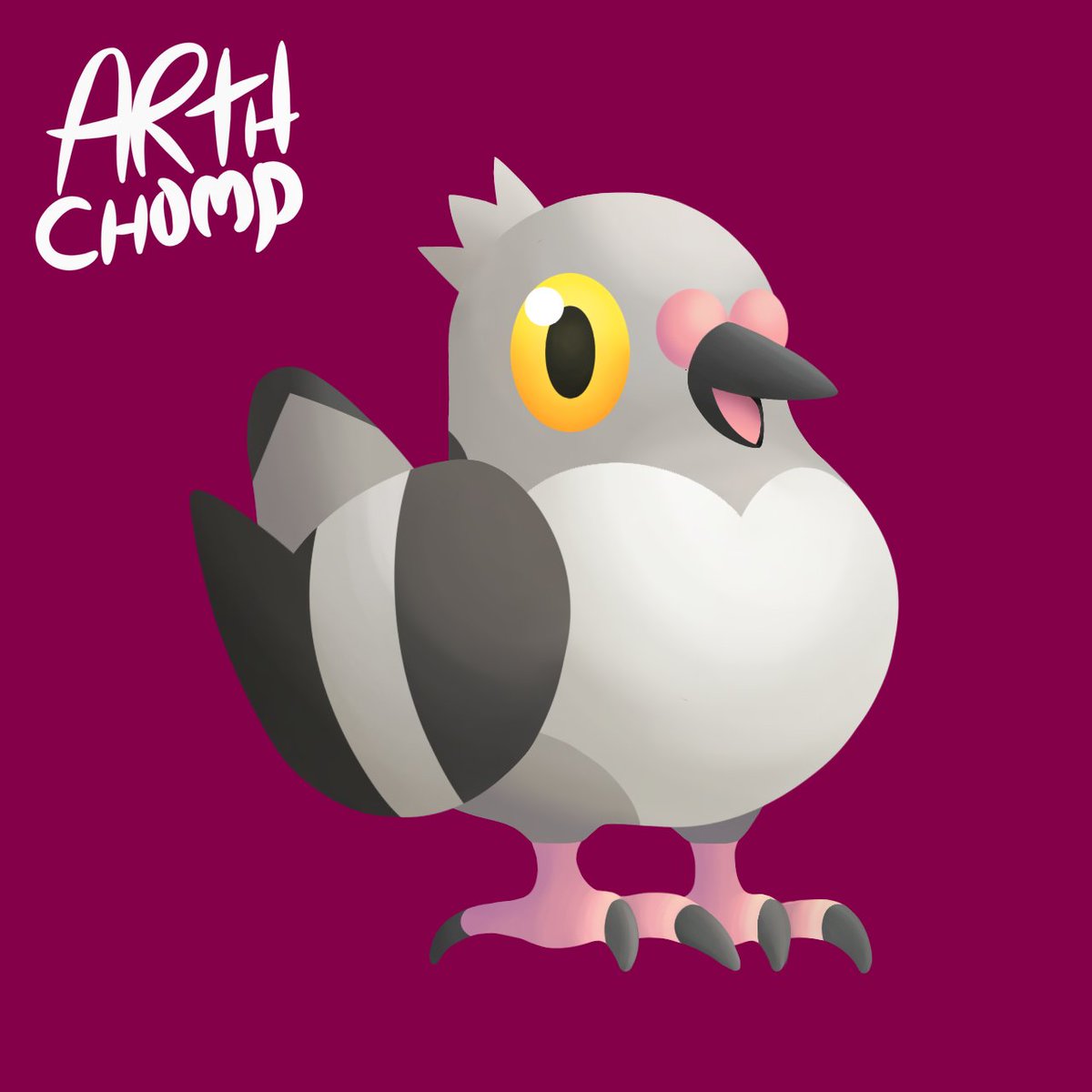 Pokemon Pidovy 🕊️
#pokemon #pokemonfanart #videogame #Grey #normal #flying  #monster #cute #art #digitalart #digital #ibispaintx #pokemonart #fanart