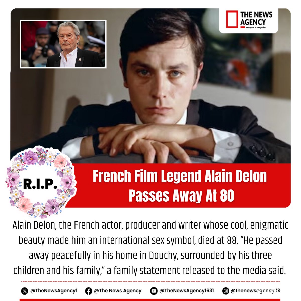 TheNewsAgency1's tweet photo. #France #Alain #AlainDelon #alandelon https://t.co/S4JizHdXgO