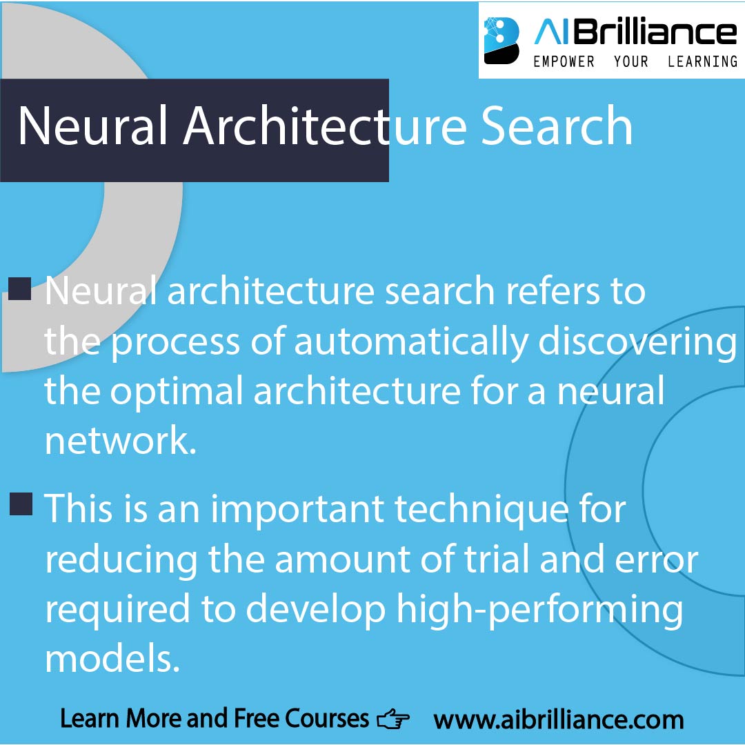 AIBrilliance1's tweet image. Explore Neural Architecture Search. 🧠🔍 Automatically discover the optimal architecture for neural networks, reducing trial and error in developing high-performing models.#NeuralArchitecture #AI #MachineLearning #DataScience #Aibrilliance. Learn More at aibrilliance.com.