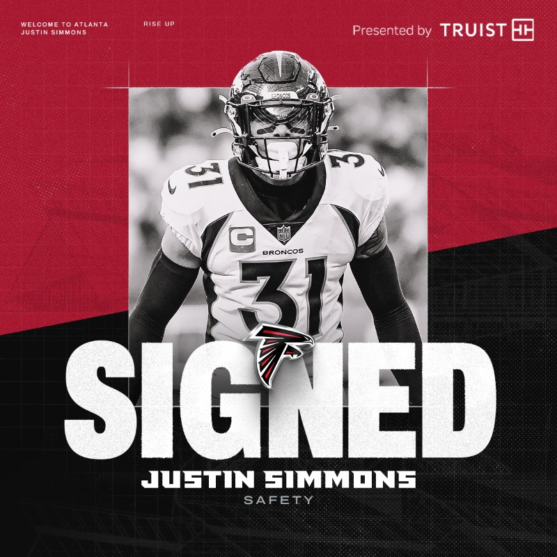 AtlantaFalcons's tweet photo. You can find @jsimms1119 in The 🅰️!