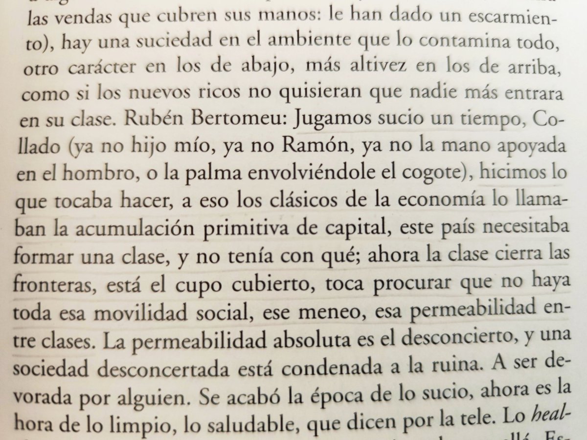Estructura social de España, o el modelo (Crematorio, Rafael Chirbes, 2007).
