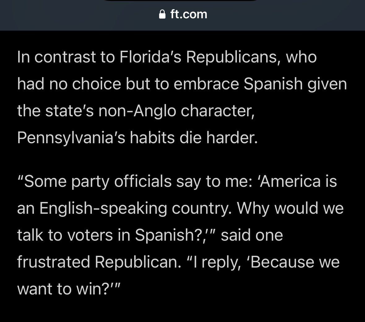 EelZebra's tweet photo. @dsjost @JohnCassidy @Aprilraven1 @FT @KBAndersen Florida is in play. https://t.co/hRxm1bxuRq