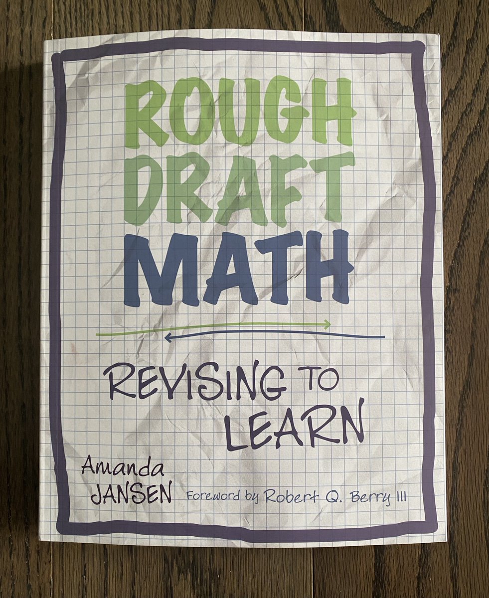 MrValencia24's tweet photo. "We are all works in progress. That's not a weakness. That's amazing. Mathematical thinking is limitless. So, let's keep revising our thinking about doing math and our thinking about teaching math" #RoughDraftMath

Highly recommended read for math educators #ITeachMath #MTBoS👩‍🏫📖 https://t.co/pRrCOYZ8pU