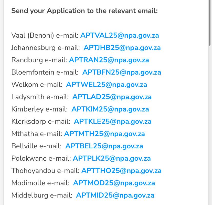 Connect_Exact's tweet image. National Prosecuting Authority: Aspirant Prosecutor Training Programme 2025

Requirements:
Completed LLB degree.
             OR
Final year LLB students may apply, provided that the LLB degree will be completed before the start date of the programme.

#MarriedAtFirstSightMzansi
