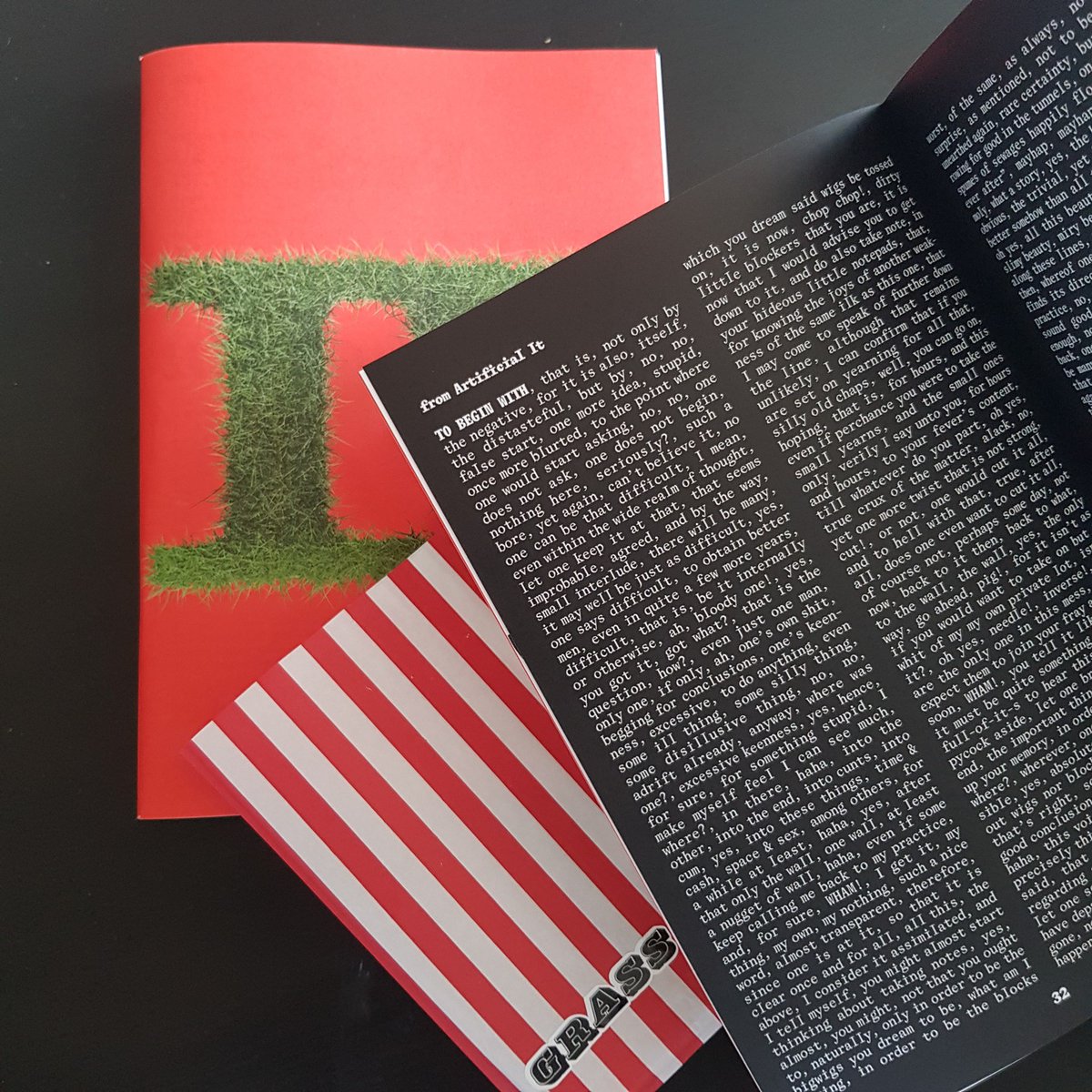 jchwenger's tweet photo. Merriment! The prose piece “to begin with…”, from the series “Artificial It” (2018-9), published in GRASS IV (link in linktree). https://t.co/NM8SrLDcIf