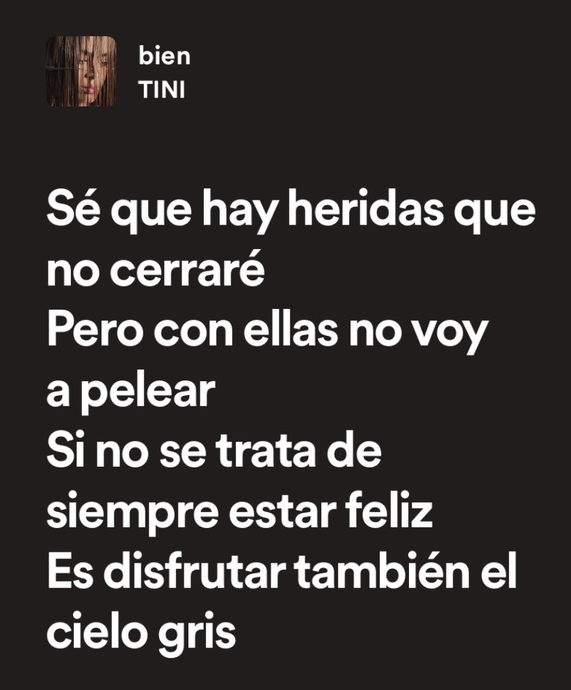 gracias tini por escribir Bien