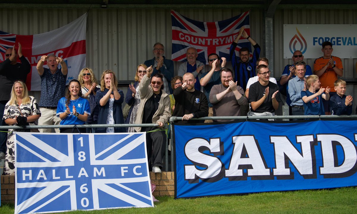 Thank you for your fantastic support today. 👏🏻💙

#HallamFC