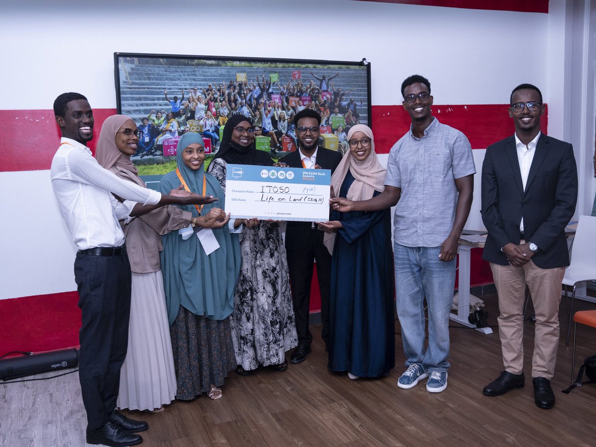 ICESomalia's tweet photo. A massive congratulations to #ITOSO for winning first place at UNLEASH HACK SOMALIA! 🥇 Their groundbreaking solution proposes building a hydroelectric dam in Beledweyne to manage floods while generating renewable energy. This dual-purpose approach will regulate water flow, reduce flood risks, and provide sustainable energy for the community. This solution offers a long-term, sustainable strategy for flood management and community resilience in Beledweyne.
#SustainableEnergy #FloodManagement #ClimateAction
