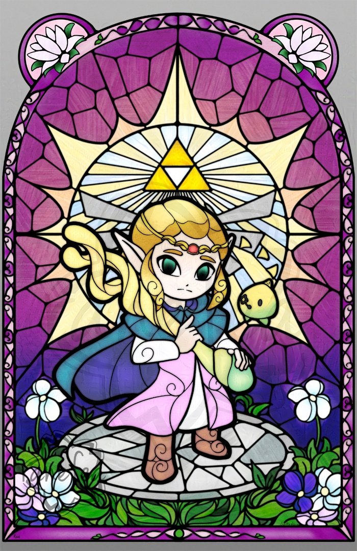 Ranefea's tweet photo. New Legend of Zelda game, new stained glass art! Who else is excited to finally play as Zelda in a main line game?

#EchoesOfWisdom https://t.co/g4MwFtQVyg
