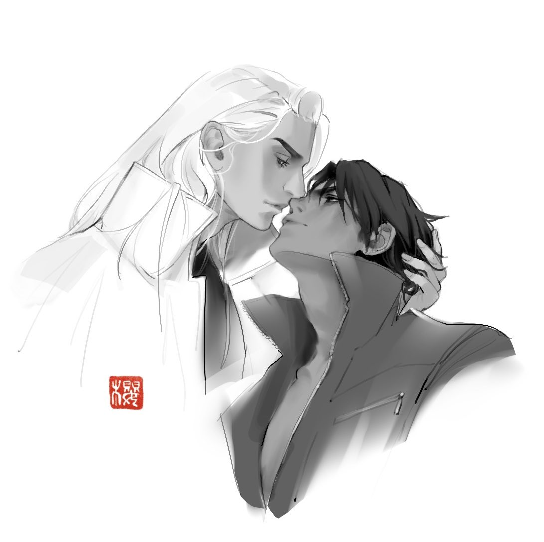 taemintbonbon's tweet photo. Okay I lied in my last post. Some people wanted to see Iason Mink so I did a quick sketch of them both.
#AinoKusabi #Riki #Iason https://t.co/fHEMeb67m3