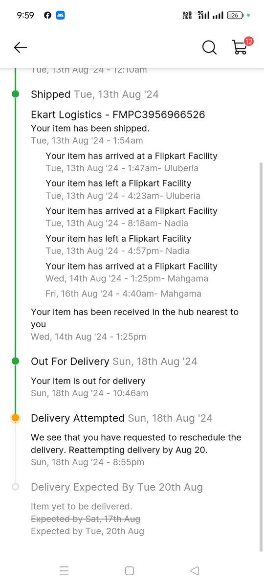 mrjamilraaz's tweet photo. @Flipkart इसका आर्डर होने उपरांत बताया गया 17 अगस्त को डोर स्टेप डिलीवरी होगी परंतु डिलेवरी बॉय बार बार कॉल कर बिना कुछ बोले कॉल डिस्कनेक्ट कर देता है ये कैसा भद्दा मजाक कस्टमर के साथ किया जा रहा है। https://t.co/JQOteCcYHe