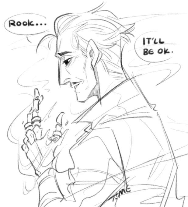 Had some angsty thoughts so we suffer tgt. #DragonAge #EmmrichVolkarin 