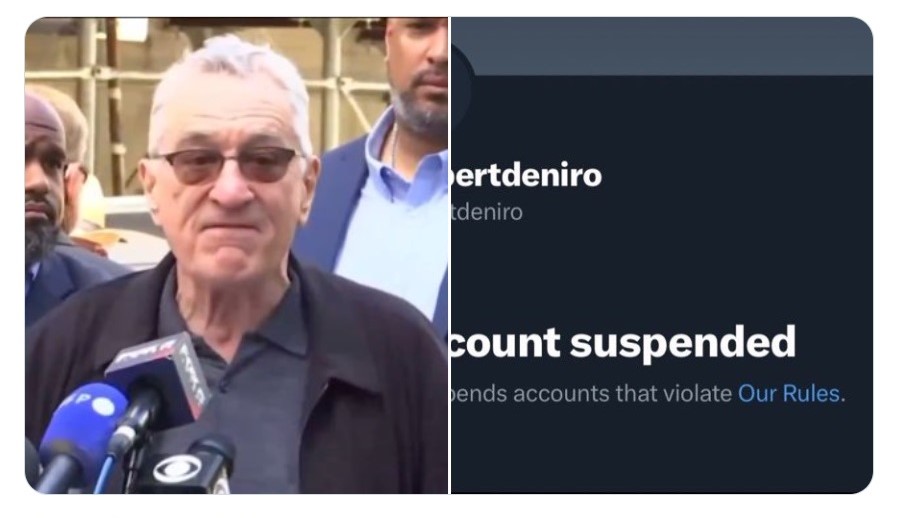 JavedJaved48's tweet photo. "This post is unavailable" - It was about the suspension of #RobertDeNiro's #X account!
#celebrity #actor #democrats #Trump #X #FormerTwitterRemember #DeNero #DonaldTrump #TrumpsHushMoneyTrial #Republicans #DemocraticParty #FormerTwitter #AccountSuspension #Biden #Harris https://t.co/ArUZdSgbtt