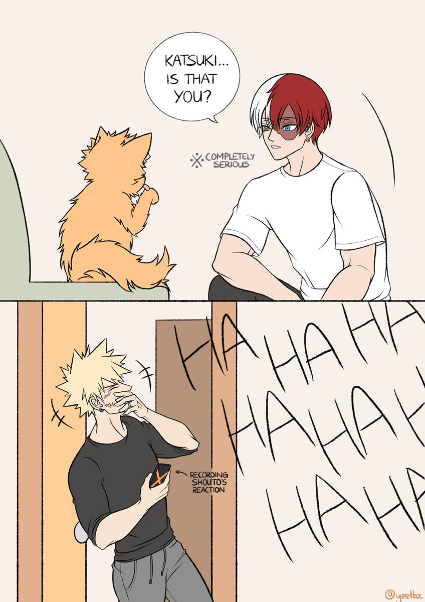 yeetbz's tweet photo. katsuki’s surprise gift to shouto 💥🍰

#bakutodo #bktd #爆轟 https://t.co/HI4QiLkb6L