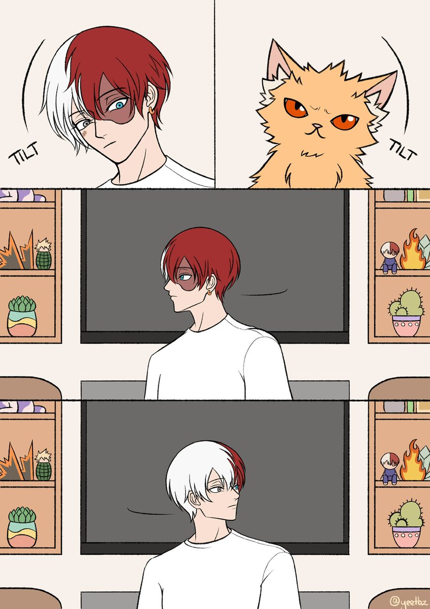 yeetbz's tweet photo. katsuki’s surprise gift to shouto 💥🍰

#bakutodo #bktd #爆轟 https://t.co/HI4QiLkb6L