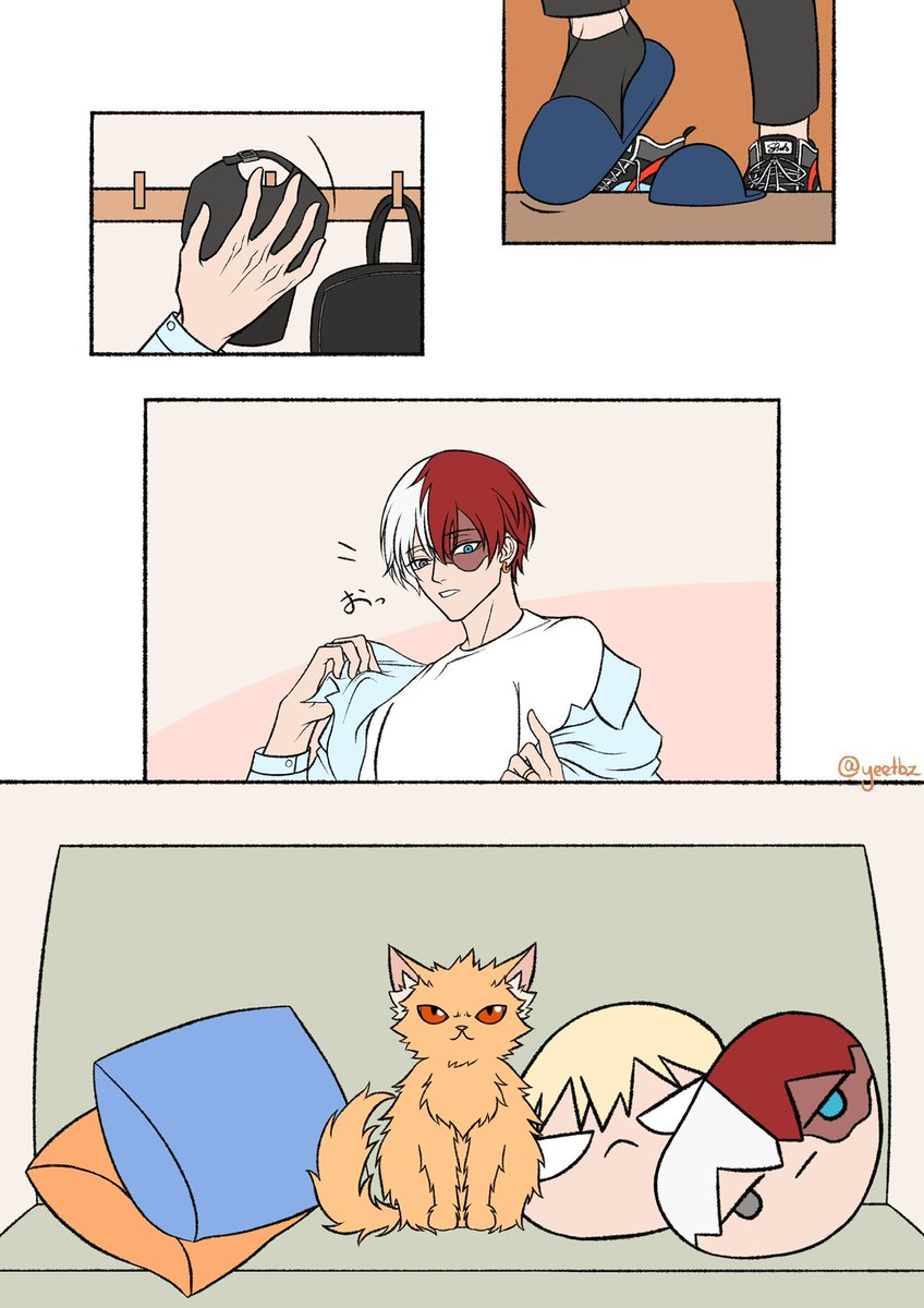 yeetbz's tweet photo. katsuki’s surprise gift to shouto 💥🍰

#bakutodo #bktd #爆轟 https://t.co/HI4QiLkb6L