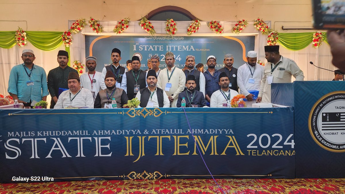 mkaindia's tweet photo. Alhamdulillah, the 1st State Ijtema of Telangana concluded successfully with 475 participants from 5 districts. Sadr Majlis Khuddamul Ahmadiyya Bharat presided over the event, guiding both Khuddam and Atfal with valuable instructions. #TelanganaIjtema #KhuddamulAhmadiyya https://t.co/dUQ1e3icM4