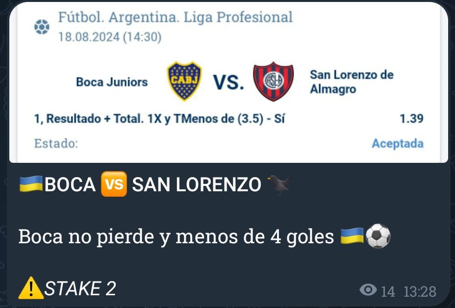 Tengo 2 apuestones más para este partido en nuestro telegram 🤑🔥

t.me/+QH7waqqeIkcyO…