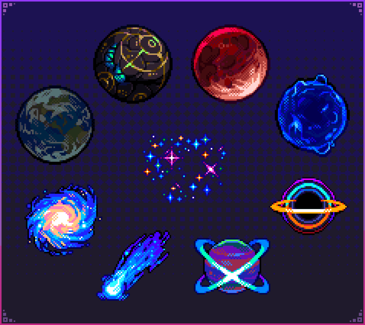 Rappenem's tweet image. Pixel art without AI ✨