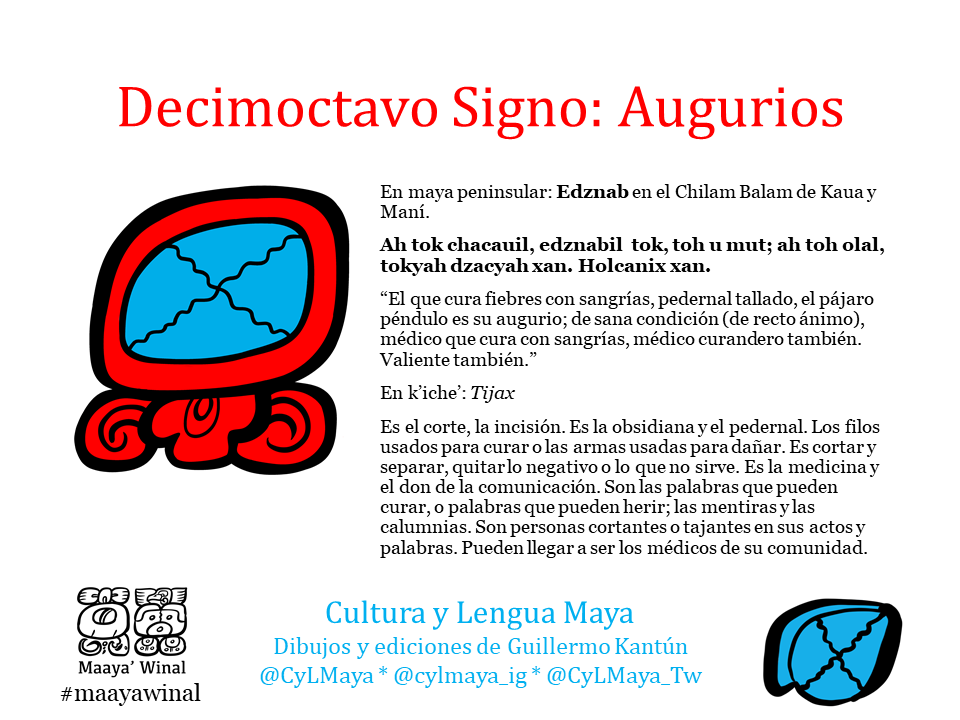 CyLMaya_Tw's tweet photo. Augurios de Etz'nab o Tijax. Muchas gracias a Fabián Frias y a Yax Hun por compartir su conocimiento sobre el Cholq'ij. Dibujos y ediciones de @KantunAhau
.
#maya #tzolkin #tzolkinmaya #cholqij #nawal #nahual #edznab #etznab #tijax #cuchillo #pedernal #obsidiana #maayawinal https://t.co/3R2cs6iqqp